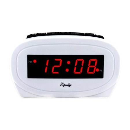 06 LED WHT Alarm Clock